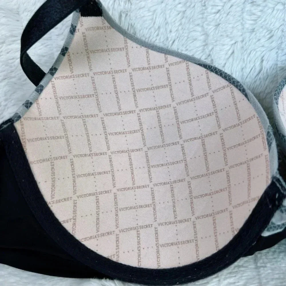Victoria's Secret Gray Perfect Shape Push-Up Bra 32DD
